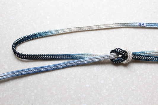 冠組「波の緒」紺・青(銀糸)〈帯締め〉