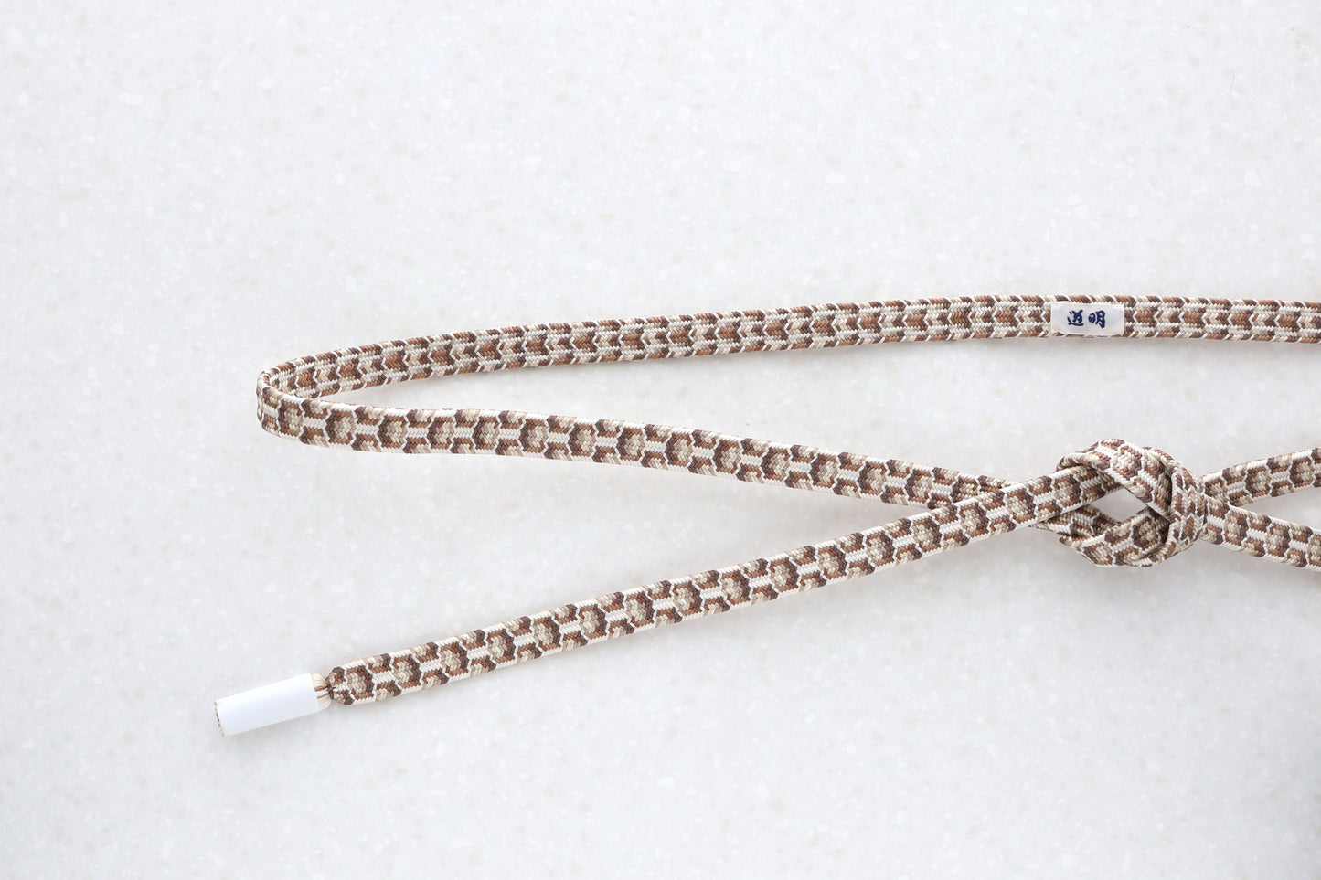 Tortoiseshell set navy blue (silver thread) <Obi-jime>