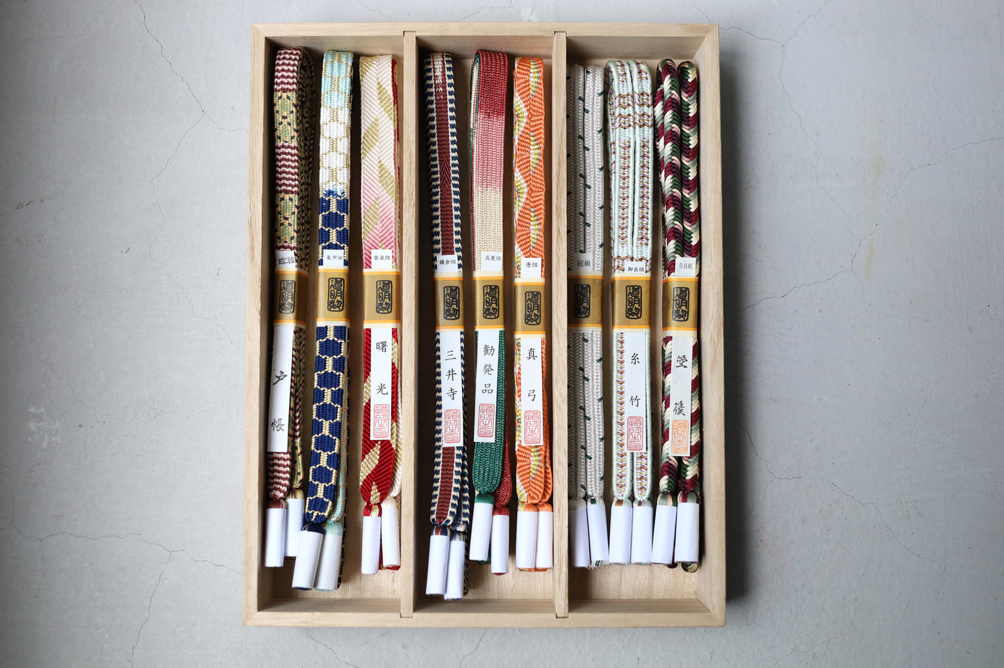 帯締用収納桐箱