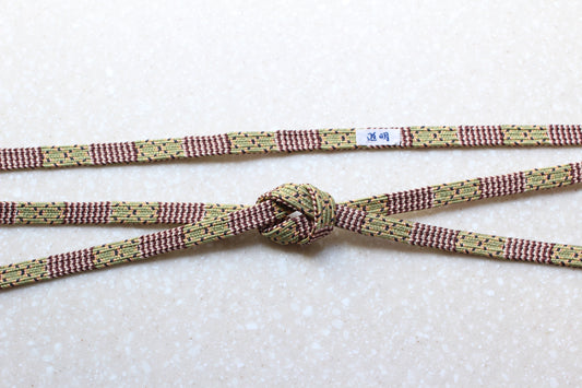 四間二枚組「戸帳」本科(緑)〈帯締め〉