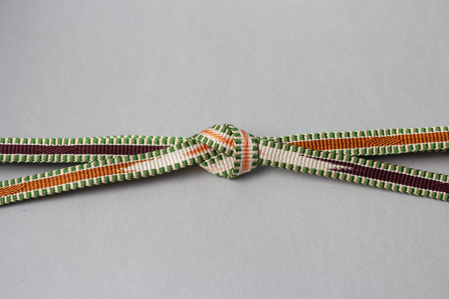 鎌倉組「三井寺」金茶・紫〈帯締め〉