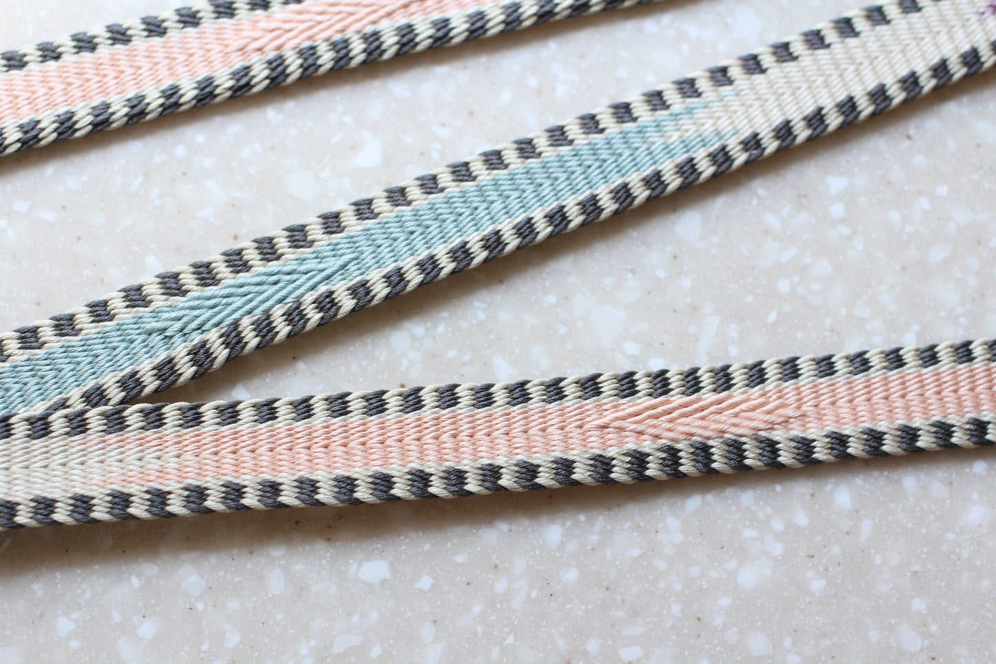 鎌倉組「三井寺」桜・青磁〈帯締め〉