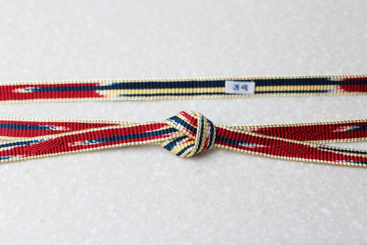 鎌倉組「浮糸」臙脂・紺〈帯締め〉