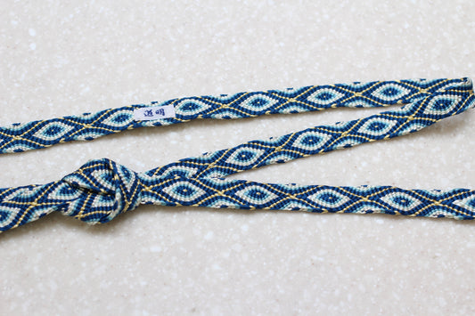 唐組「幡垂飾」縹〈帯締め〉