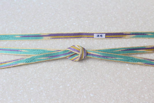Kamakura-gumi Uki-ito - "Floating Threads" Blue-green <Obi-jime>