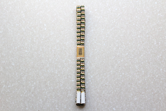 Mitake-gumi "Gomairan" Green/Brown <Obijime>