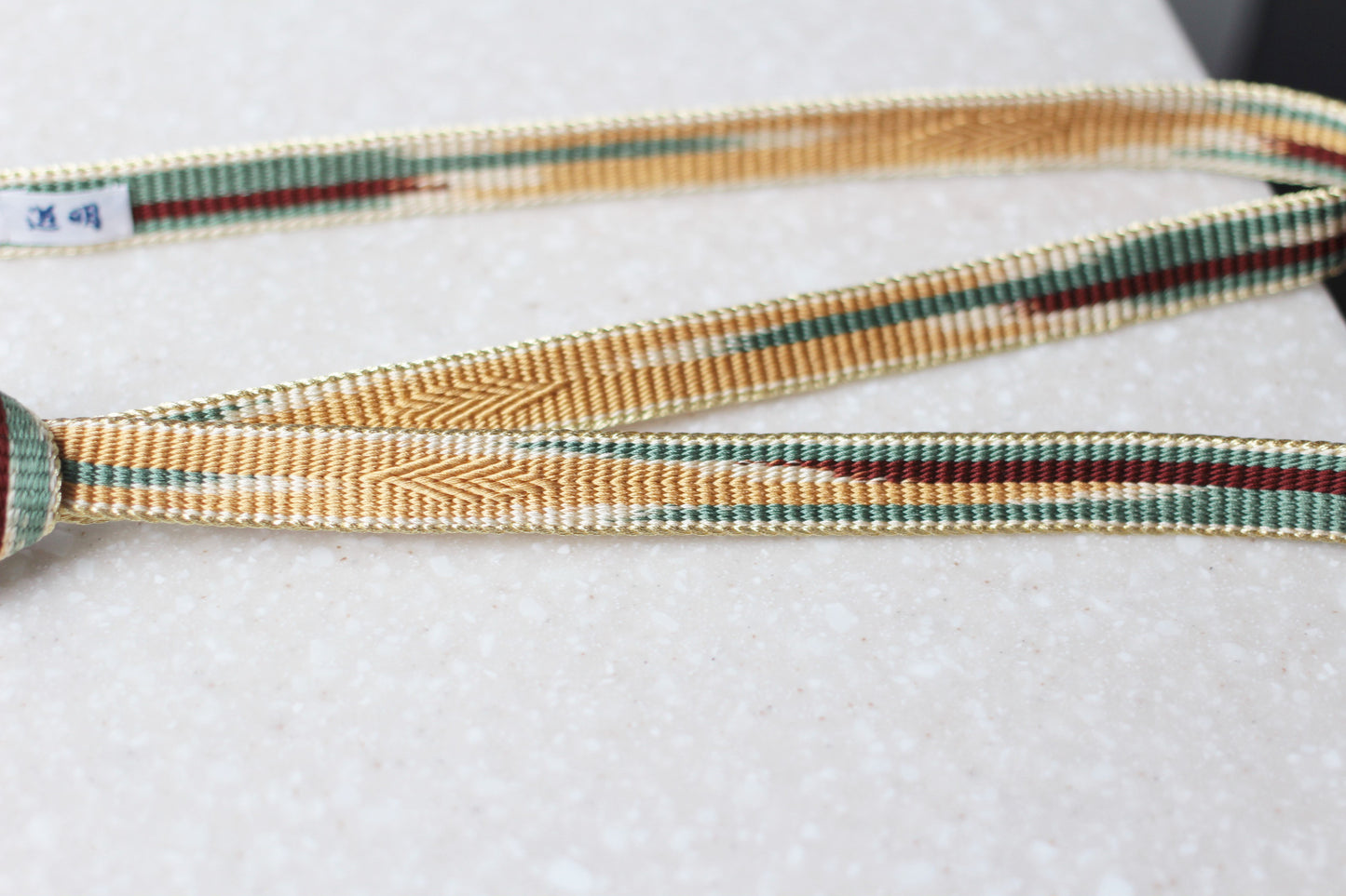 鎌倉組「浮糸」茶・緑〈帯締め〉