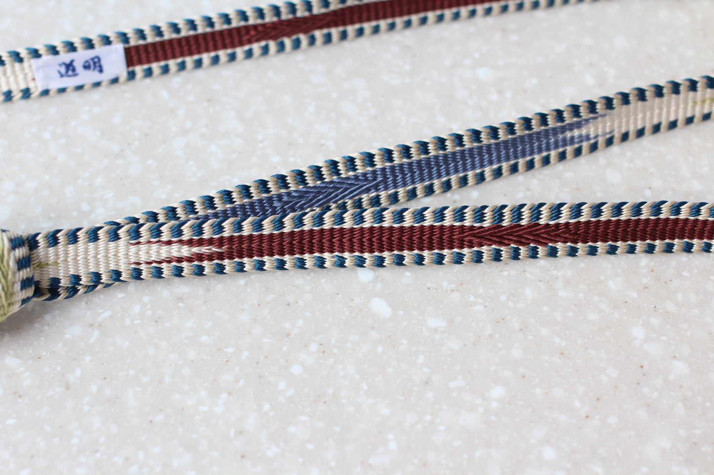 鎌倉組「三井寺」納戸・小豆〈帯締め〉