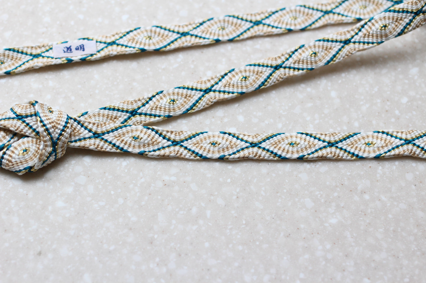 唐組「桐壺」花浅葱〈帯締め〉