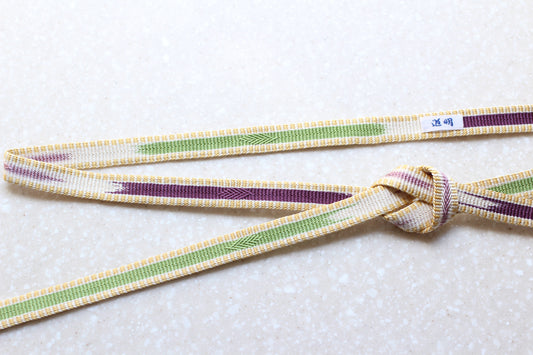 鎌倉組「三井寺」紫・緑〈帯締め〉