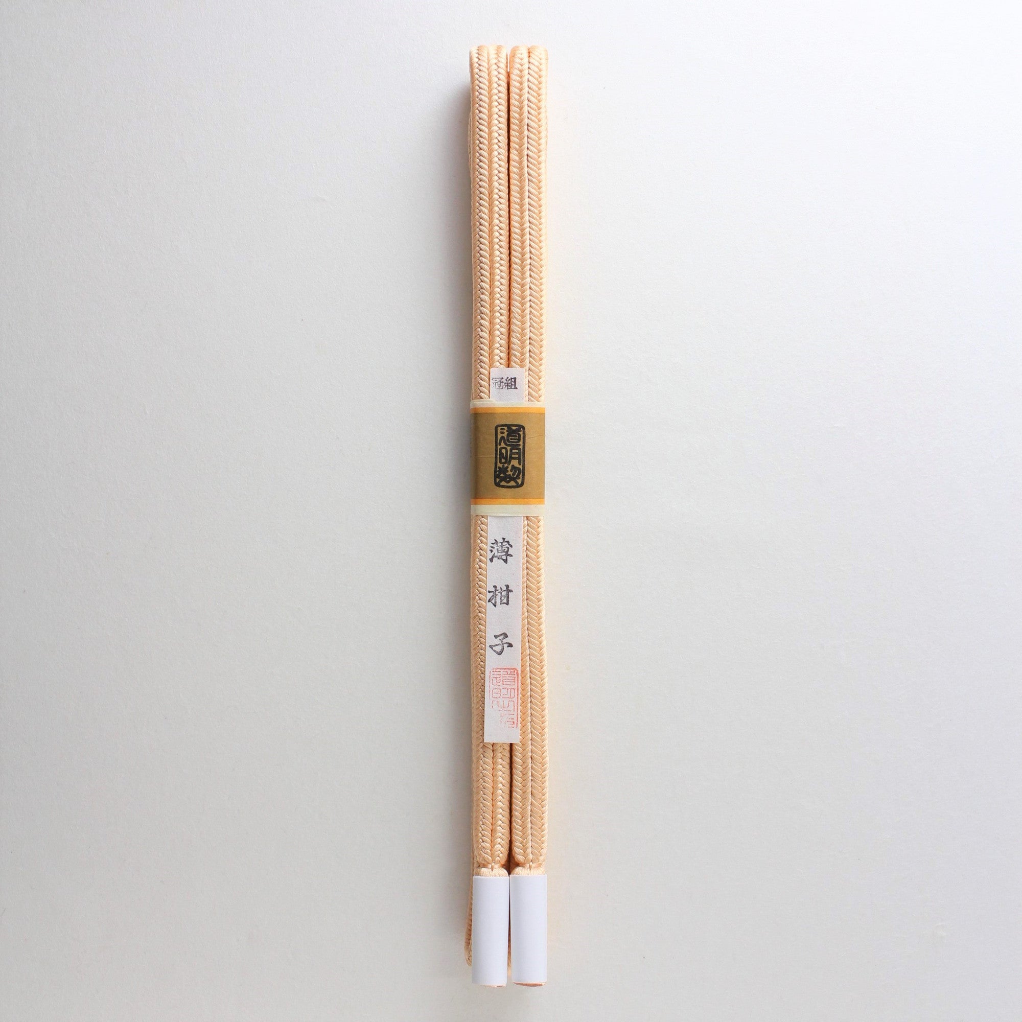 道明　組紐　道具　座繰り　とんぼ　木枠　小枠　一式 No.144) 薄柑子 – 有職組紐 道明