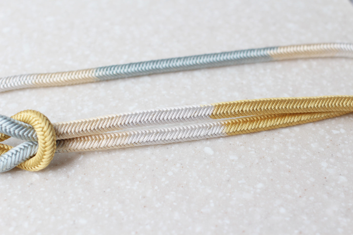 奈良組 四色段「納曾利」〈帯締め〉