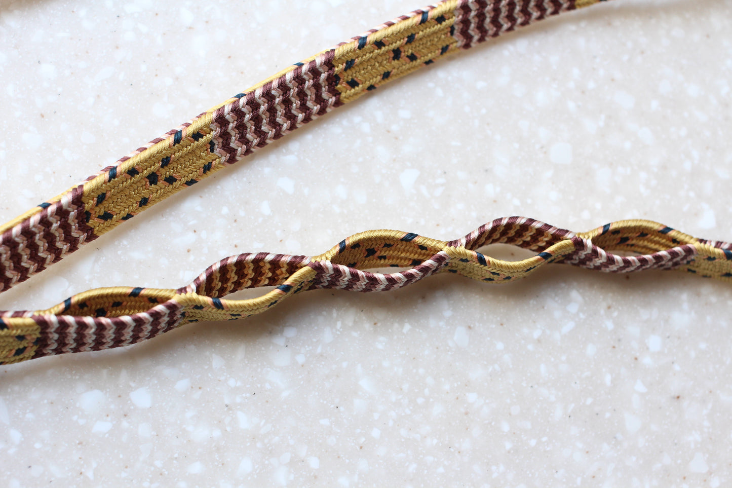 四間二枚組「戸帳」本科(黄)〈帯締め〉