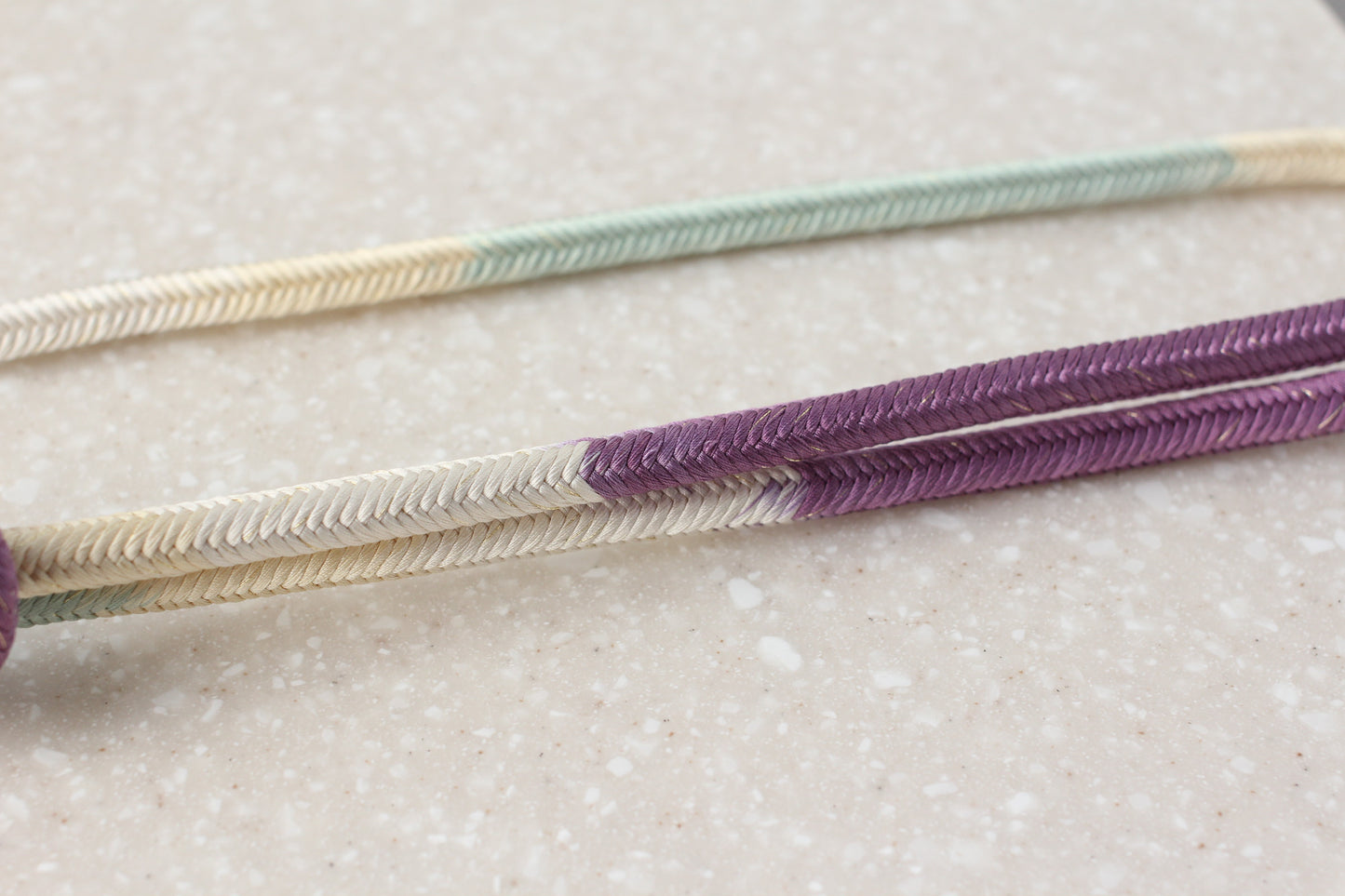 奈良組 四色段「白浜」〈帯締め〉