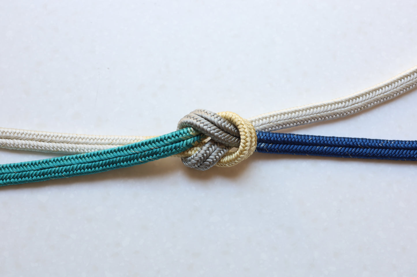 冠組 両手先段 青・青緑〈帯締め〉