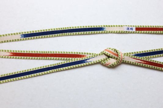 鎌倉組「三井寺」紺・錆朱〈帯締め〉