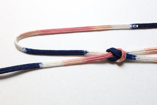 冠組「唐衣」紺・ローズ〈帯締め〉