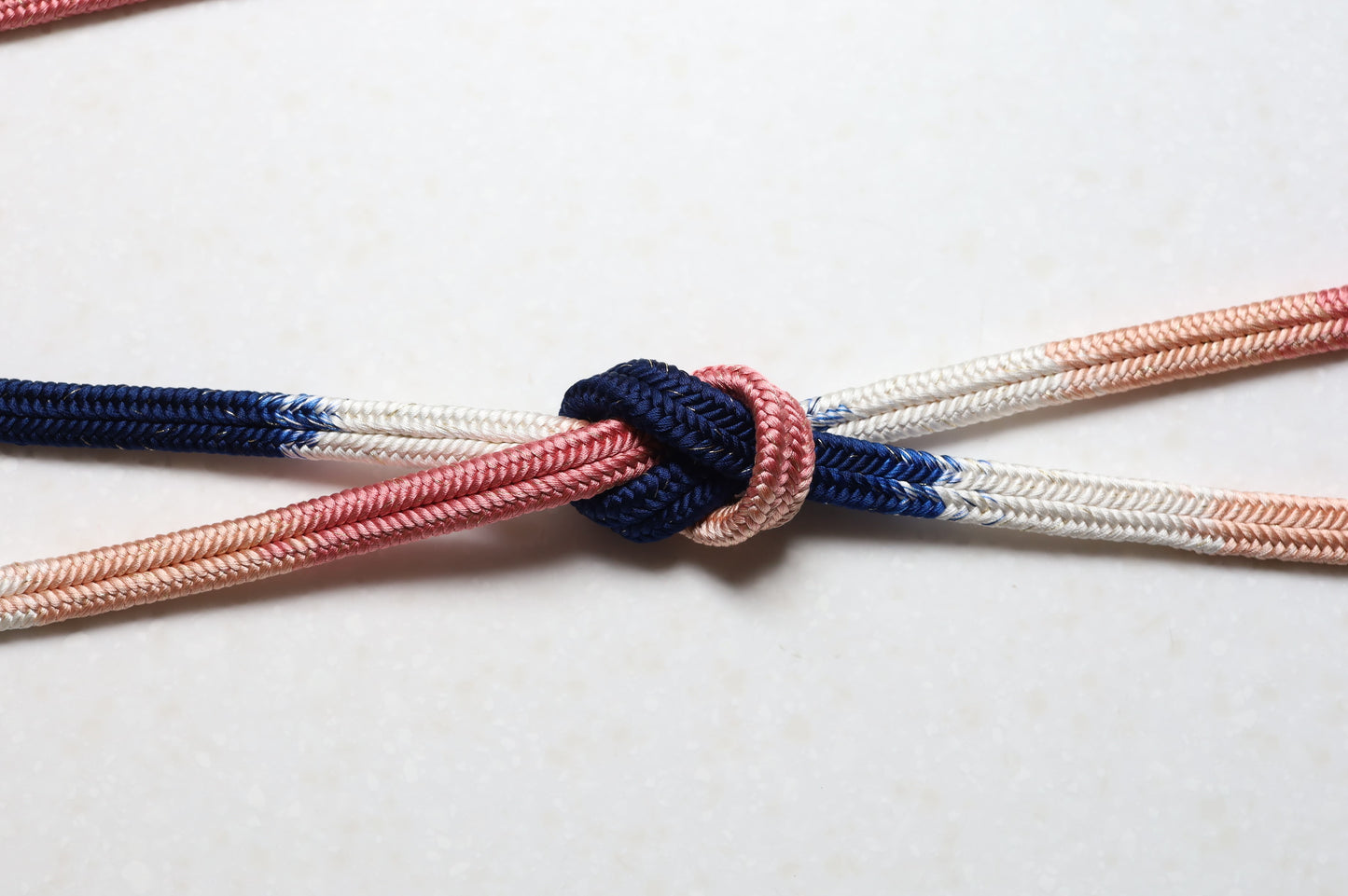 Crown set "Karagin" navy blue / rose <Obi tightening>