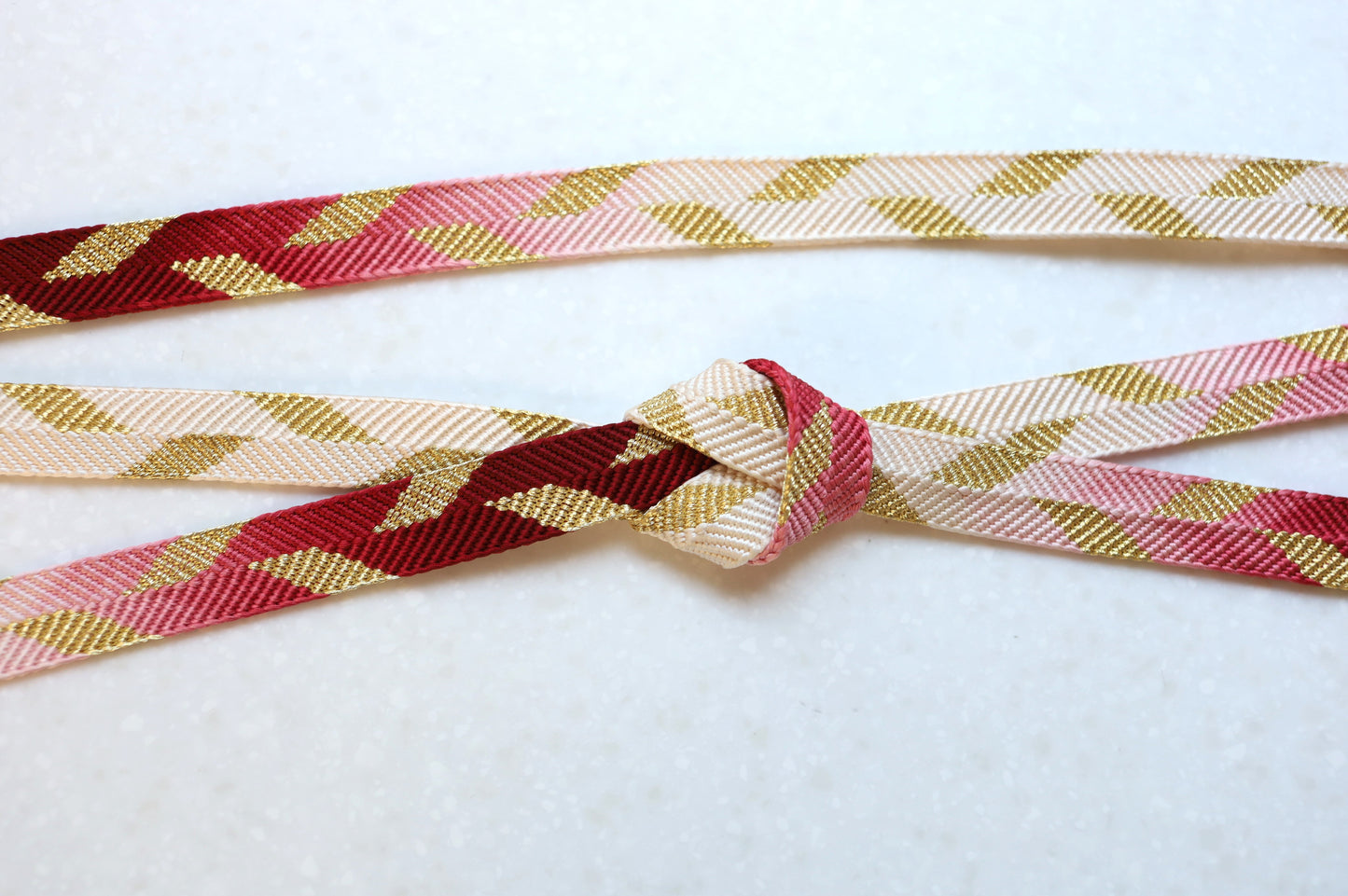 笹浪組「曙光」臙脂〈帯締め〉