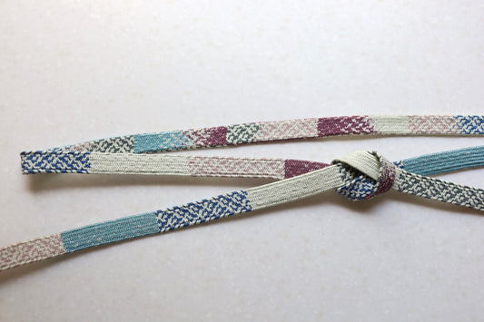 新高麗組 青・紫〈帯締め〉