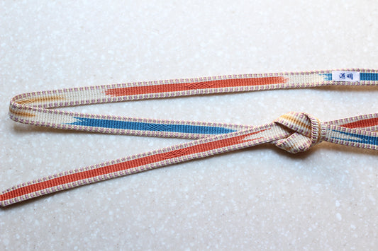 鎌倉組「三井寺」洗朱・青〈帯締め〉