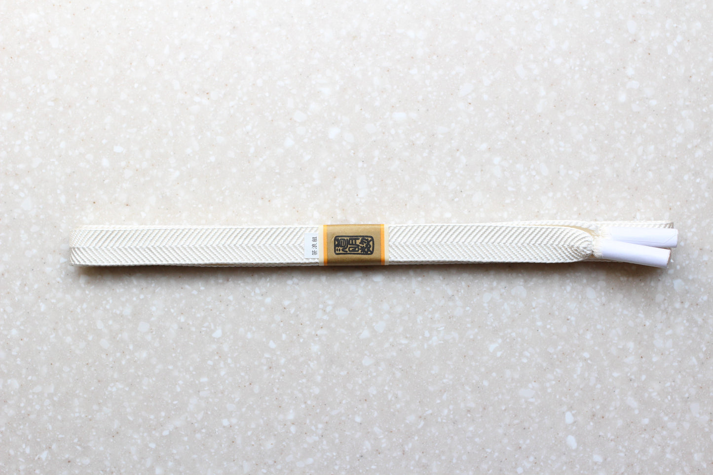 笹浪組 白〈帯締め〉