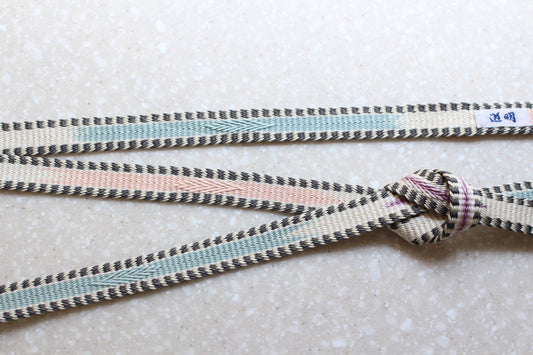 鎌倉組「三井寺」桜・青磁〈帯締め〉