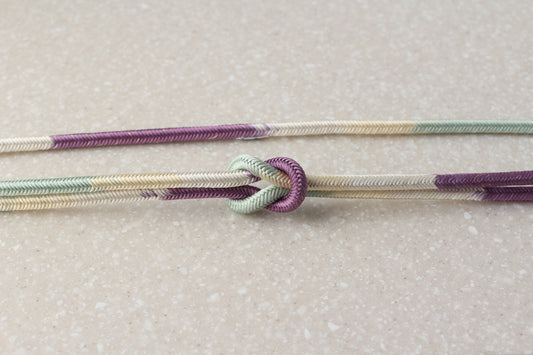 奈良組 四色段「白浜」〈帯締め〉