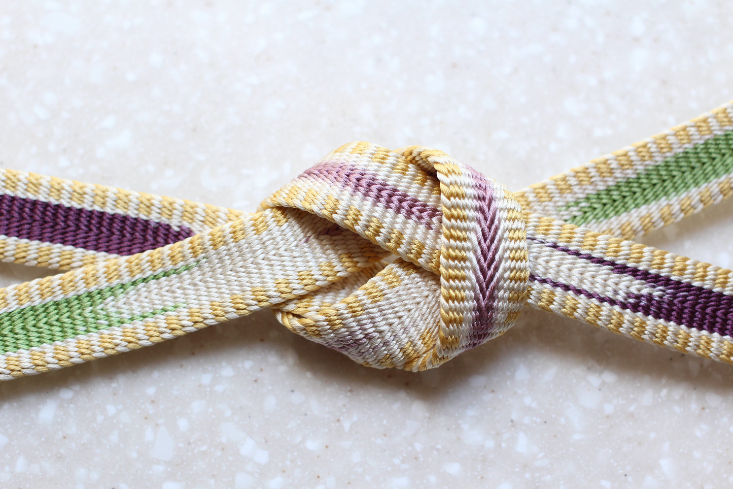 鎌倉組「三井寺」紫・緑〈帯締め〉