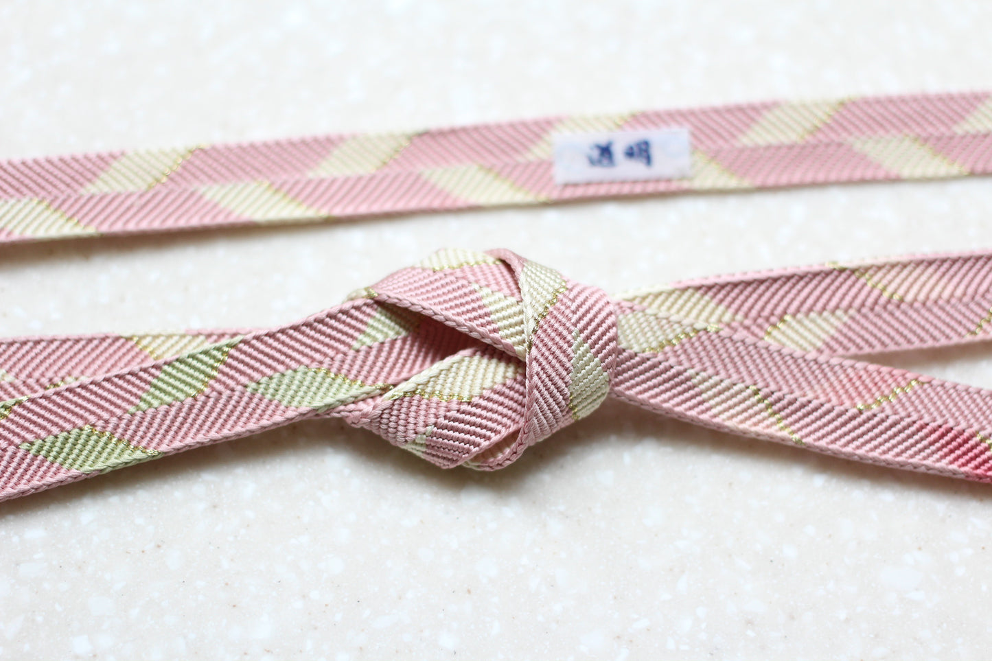 Sazanami-gumi "Goun" Light Red (Red/Green gradation) <Obi-jime>