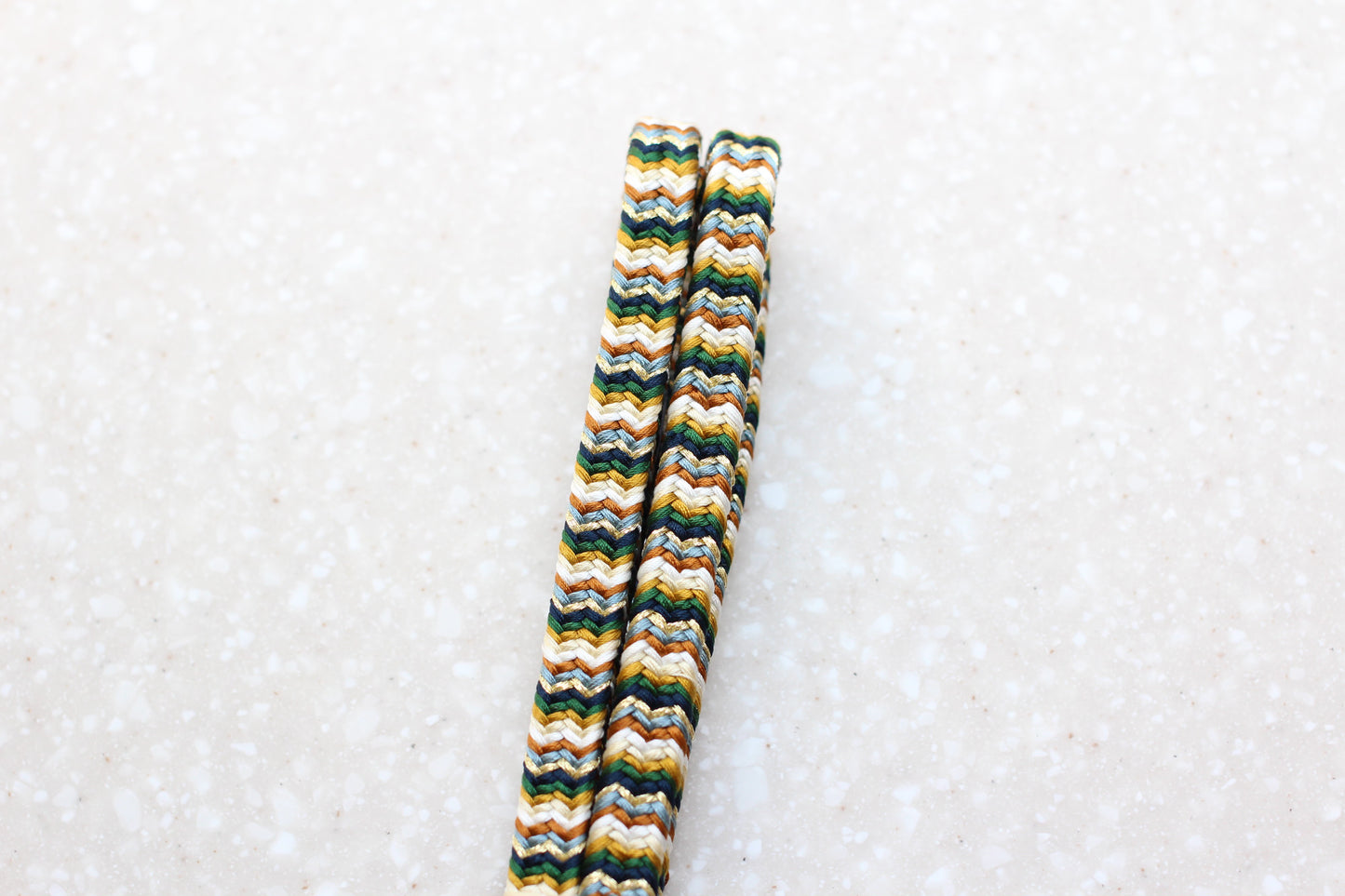 御岳組「五舞鸞」緑・茶〈帯締め〉