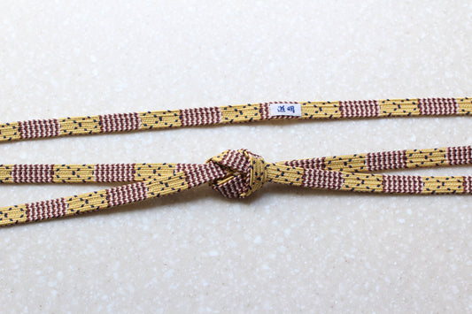 四間二枚組「戸帳」本科(黄)〈帯締め〉