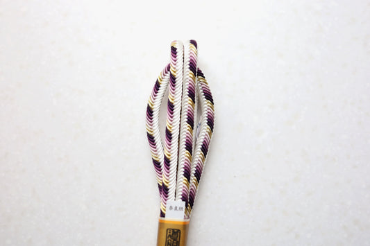 奈良組「丸胡蝶」紫〈帯締め〉