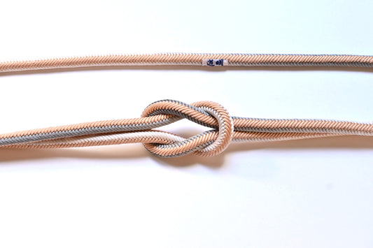 奈良組 筋暈 朱・薄墨暈〈帯締め〉