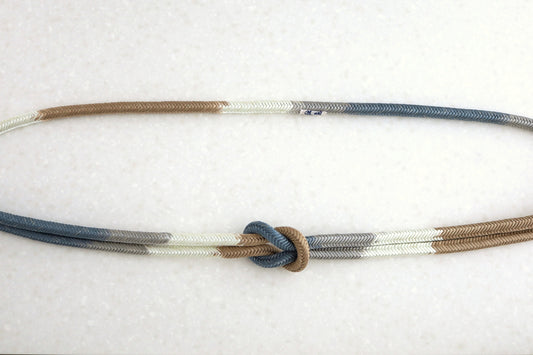 奈良組 四色段「納戸・薄墨」〈帯締め〉