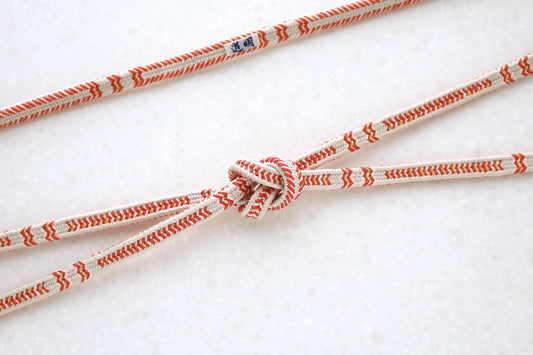 御岳組「糸竹」白鼠〈帯締め〉