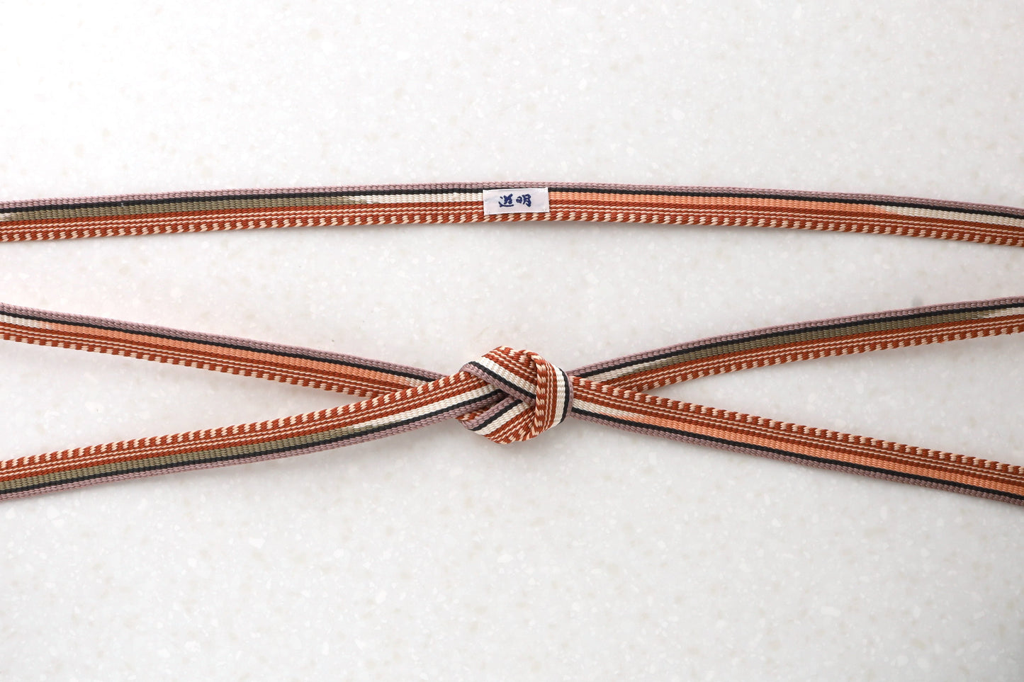 Kamakura-gumi "Miidera" Dark blue/Brown <Obi-jime> December distribution item