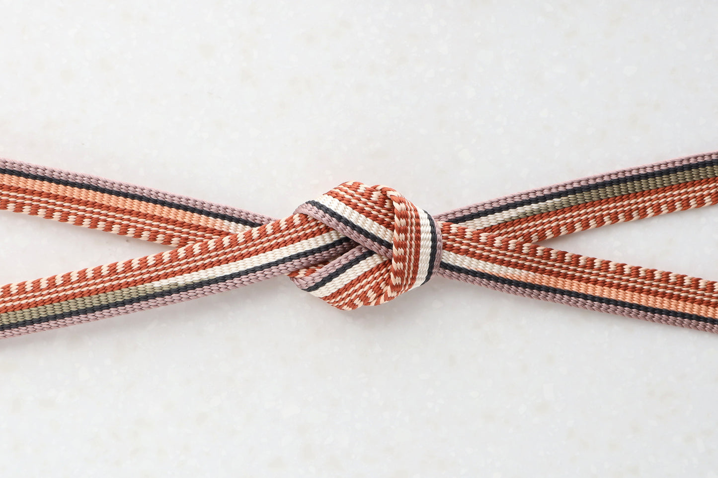 Kamakura-gumi "Miidera" Dark blue/Brown <Obi-jime> December distribution item