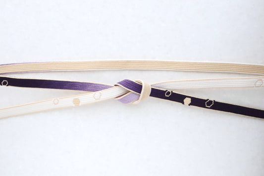 高麗組「こぼれ亀甲」〈帯締め〉12月頒布品