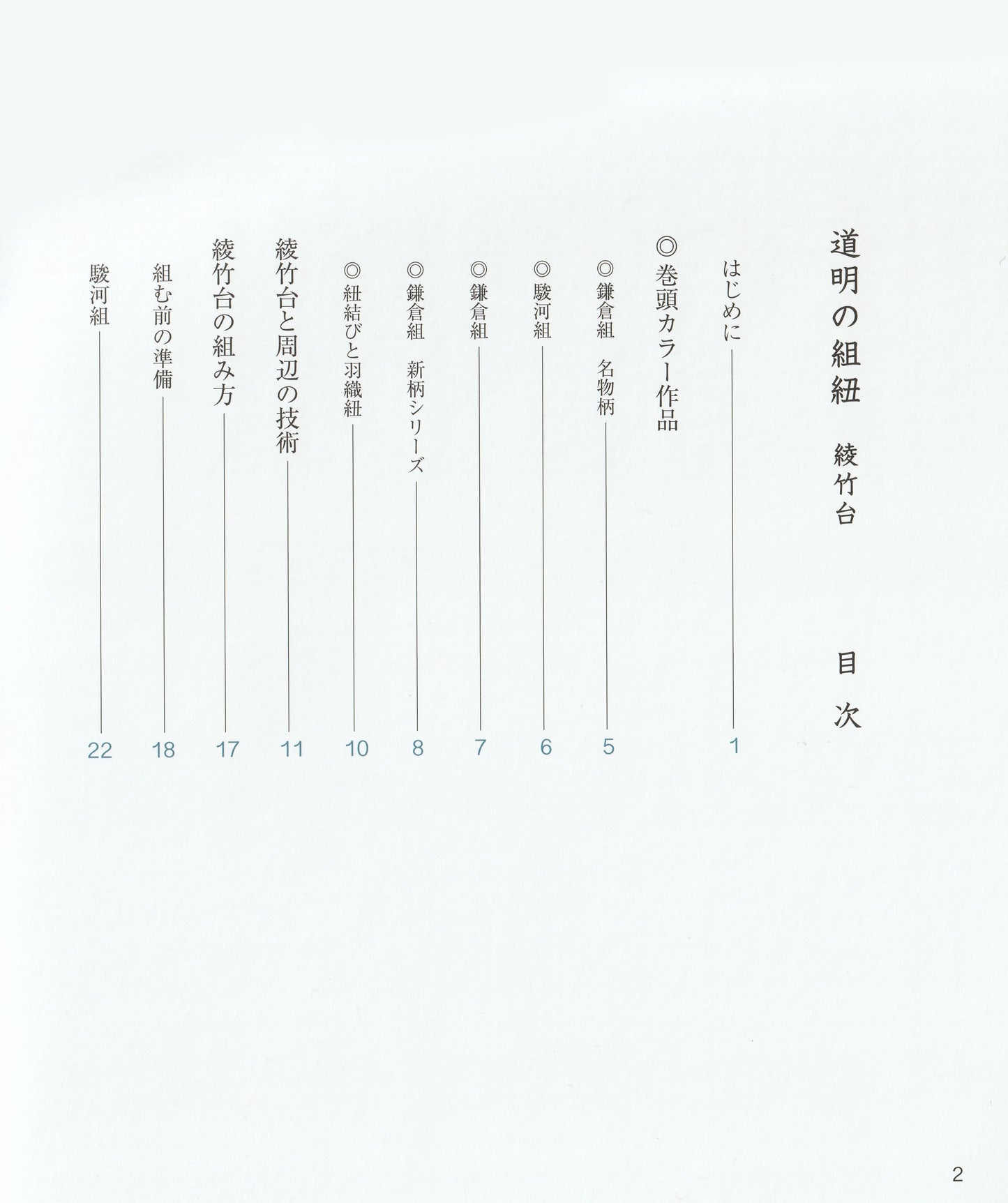 Domyo Kumihimo Takadai (book)