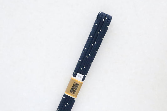 Kammuri-gumi Sesame pattern Flower patina pattern on a light blue background No. 37 <Obijime>