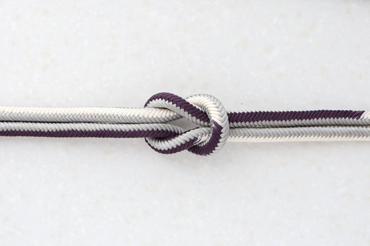 奈良組   筋段　深紫・薄墨〈帯締め〉 4月頒布品