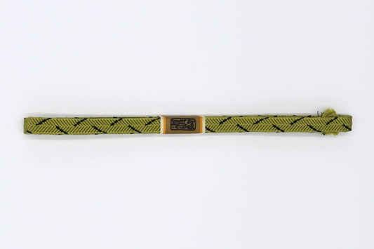 笹浪組 三分紐 黄緑〈帯留め用三分紐〉