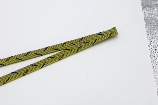 笹浪組 三分紐 黄緑〈帯留め用三分紐〉