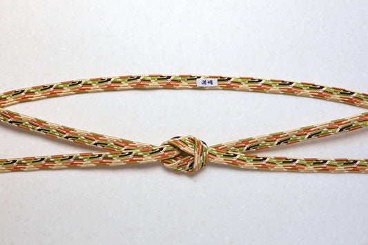 変り貝の口組 阿蘇の啄木 地味〈帯締め〉