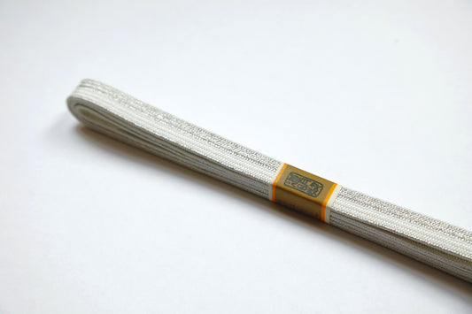 高麗組 白銀〈帯締め〉