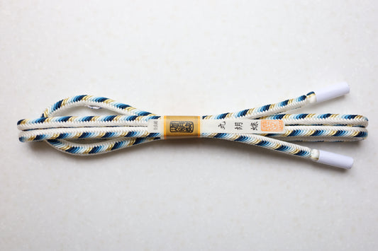 奈良組「丸胡蝶」紺〈帯締め〉