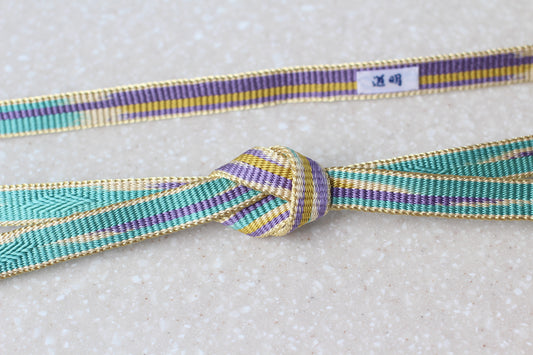 Kamakura-gumi Uki-ito - "Floating Threads" Blue-green <Obi-jime>