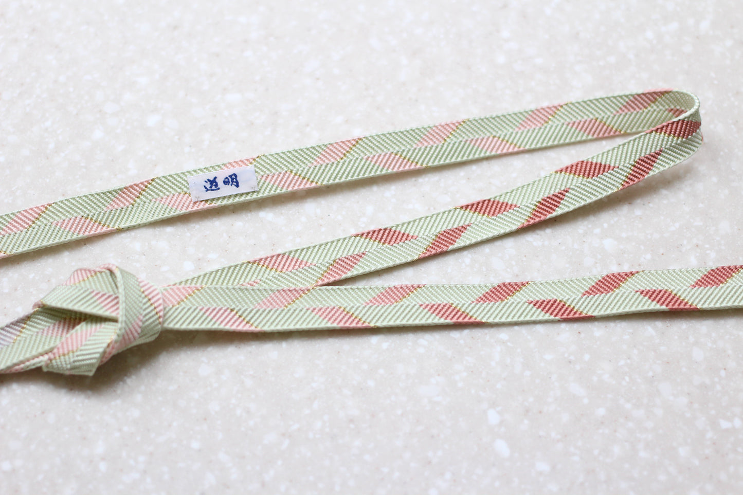 Sazanami-gumi "Goun" Light green (red and blue gradation) <Obi-jime>