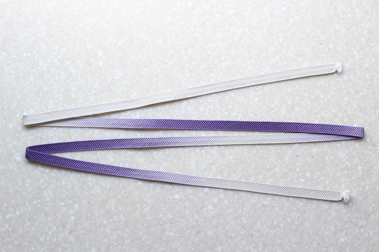 Sasanami-gumi three-quarter cord purple gradation <three-quarter cord for obi fastening>